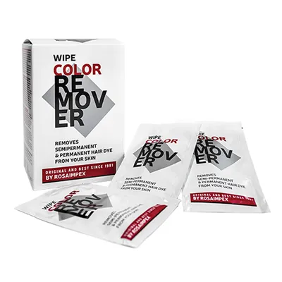 Obrázek produktu pro Color remover Čistící ubrousky pro odstranění barvy z pokožky 20 x5 ml