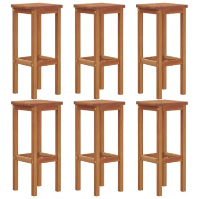 Produktbild von vidaXL Barhocker 6 Stk. Massivholz Akazie