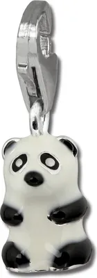 Image de SilberDream Charm bracelet pendentif panda n/b 925 argent véritable FC1019