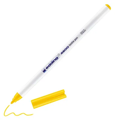 Immagine prodotto di Edding 4600-005 4600 marcatore tessile - punta tonda, 1 mm, giallo