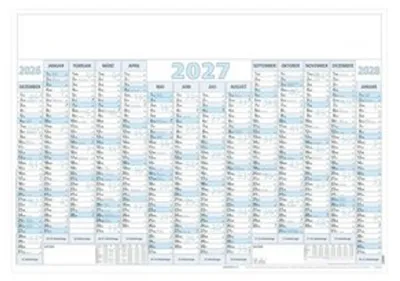 Image de Calendrier mural, 14 mois, 1 exemplaire, enroulé, année 2027