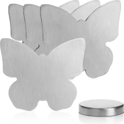 Produktbild von 4x magnetische Klammern, Edelstahl, 60g, Tischdeckenhalter