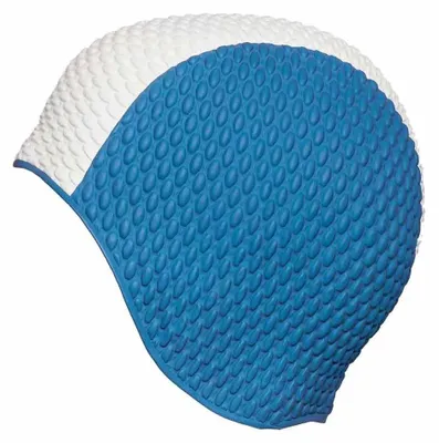 Produktbild von Aquafeel Long Hair Rubber Badekappe Blau  Blau One Size