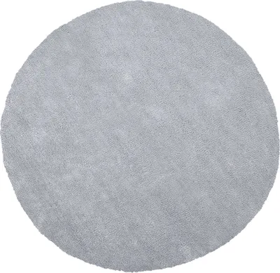 Obrázek produktu pro BELIANI Chlupatý koberec světle šedý polyester 140 x 140 cm hluboký prošívaný kulatý