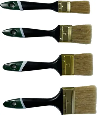 Produktbild von 48 tlg Set Profi Flachpinsel 25/38/50/63 mm je 12 Lackpinsel Pinsel Malerpinsel
