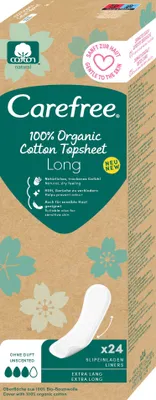 Image de Carefree long 100% Organic Coton Topsheet (24 Stück)