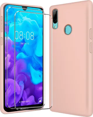Image de 2in1 Set de protection pour le Huawei P30 Lite se compose de 2x 9H film de protection en verre et 1x étui en silicone - Housse en rose