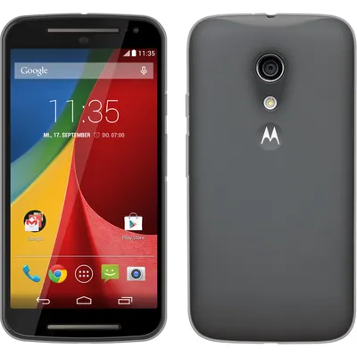 Produktbild von PhoneNatic Case kompatibel mit Motorola Moto G 2014 2. Generation - clear Silikon Hülle Slimcase + 2 Schutzfolien