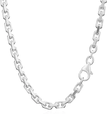 Produktbild von 70cm Ankerkette Halskette Massiv 925 Sterlingsilber Diamantiert 3,8mm 42,9g 5894