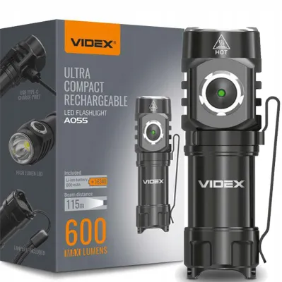 Produktbild von Wasserdichte taktische LED-Taschenlampe 10W 600Lm 5700K leistungsstark Schwarz