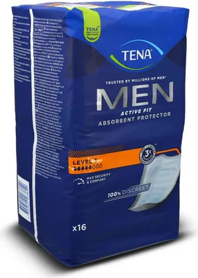 Immagine prodotto di Tena Men Active Fit Livello 3 assorbenti per incontinenza 16 pz