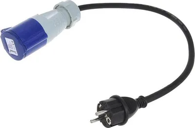 Produktbild von Adapterkabel 40cm von Schuko Stecker nach CEE