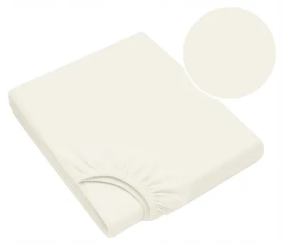 Produktbild von Strefa Spania Jersey Spannbettlaken 220x200 cm Ecru mit Gummizug