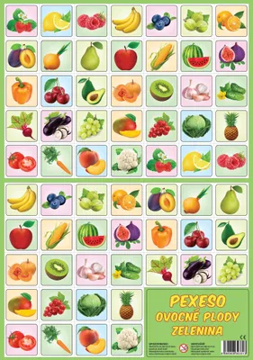 Produktbild von Memory-Spiel Obst und Gemüse, Blätter