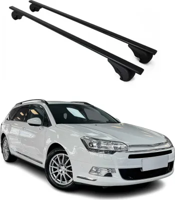 Obrázek produktu pro Příčné střešní nosiče pro Citroën C5 2008–2017 kombi, černé