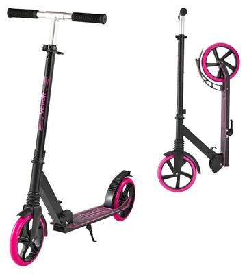 Produktbild von VEVOR Scooter (2 Räder) für Kinder ab 8 Jahren, Cityroller Kinderroller Straßenroller mit höhenverstellbarem Lenker & rutschfestem Deck & Handbremse, faltbarer Tretroller bis zu 100 kg, Grau