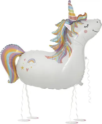 Produktbild von Karaloon Folienballon Walker Einhorn