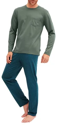 Produktbild von CALIDA Relax Imprint Pyjama Herren Laurel Green 52-54