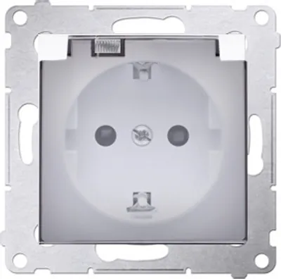 Zdjęcie produktu dla Kontakt-Simon DGSZ1BZ.01/11A, Biały, Plastik, IP44, 250 V, 84 mm, 47,5 mm