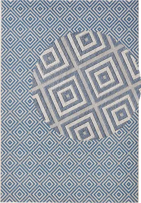 Produktbild von Hanse Home Meadow In- & Outdoorteppich Karo Blau