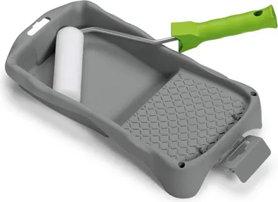 Produktbild von Nölle 704-500 Lackier-Set fein 10 cm Ø35mm, Rundung gerade, grün (1 Set)