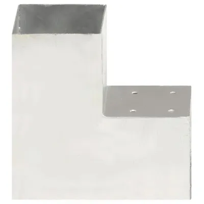 Immagine prodotto di Connettore per Pali a Forma di L in Metallo Zincato 101x101 mm