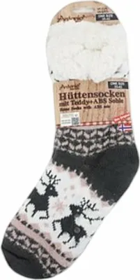 Kuschelsocken mit Wintermuster