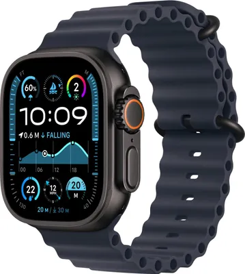Zdjęcie produktu dla Apple MYPC3ZM/A, Band, Smartwatch, Granatowy (marynarski), Apple, Apple Watch Models 44mm 45mm 46mm 49mm, Fluoroelastomer, Tytan