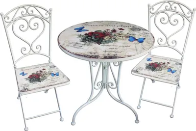 Produktbild von Bistro-Set, FLORAL 3-tlg.