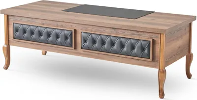 Produktbild von Komplett Büroeinrichtung Set Schreibtisch Sofas Sideboard Klassisch Holz