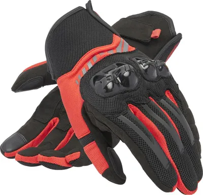 Image de Gants de moto Dainese Mig 3 Air Tex, rouge/noir, M