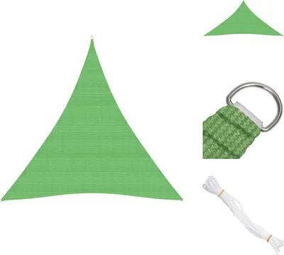 Produktbild von vidaXL Sonnensegel 160 g/m² Hellgrün 3x4x4 m HDPE -  Sonnenschirme & Sonnenschutze