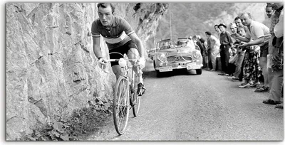 Produktbild von Coloray Canvas 100x50  Wandbild Leinwand Bilder Deko Tour de France Grafik Charly Gaul