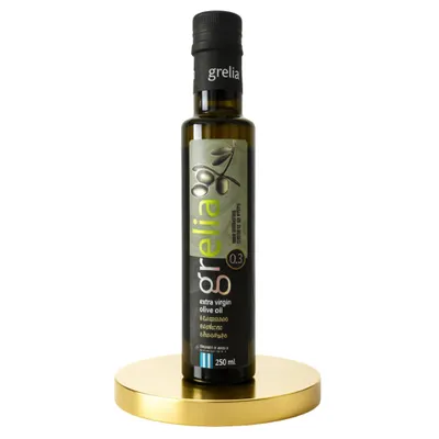Zdjęcie produktu dla Grecka oliwa z oliwek Extra Virgin Grelia 0,3% 250 ml – EVOO z Krety