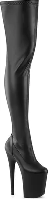 Produktbild von FLAMINGO-3000 Damen Boots von Pleaser, Schwarz Matt , EU 36, US 6