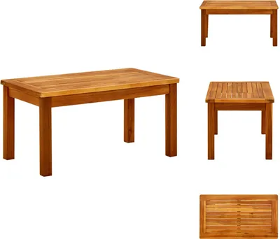 Zdjęcie produktu dla vidaXL Stolik ogrodowy 70x40x36 cm z litego drewna akacjowego - Stoliki ogrodowe