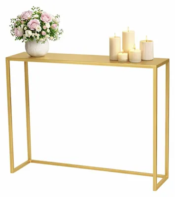 Produktbild von Anwicar Schmaler Konsolentisch Flurtisch Gold 80x20,5x10 cm
