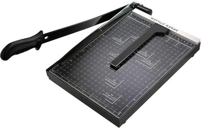 Produktbild von Famanu Papierschneider - Professionelle Schneidemaschine für Schule und Büro, Schwarz, A4