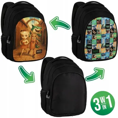 Produktbild von Wendbarer 3-in-1-Rucksack Brainrot BackUP 8 Modell D 56 Derform
