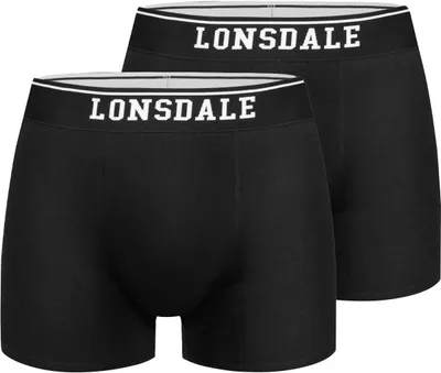 Produktbild von Herren-Boxershorts Lonsdale Oxfordshire, 2er-Pack, schwarz