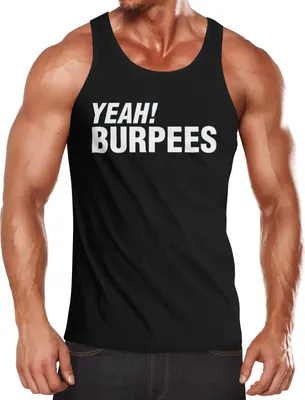 Produktbild von Herren Tank-Top Yeah Burpees Neverless® schwarz S