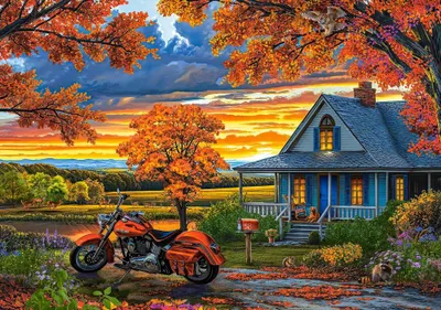 Produktbild von Castorland Puzzle Herbst Ausritt - 500 Teile Puzzle Erwachsene