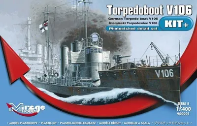 Produktbild von Mirage Hobby Torpedoboot V106 1:400 900001