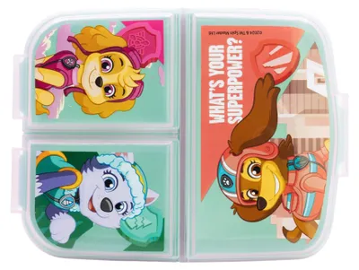 Image de Paw Patrol Skye Everest Boîte à lunch premium pour enfants Boîte à goûter avec 3 compartiments
