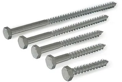 Productafbeelding van 10 stuks verzinkte houtschroeven zeskant Kop 8x40mm voor universeel gebruik