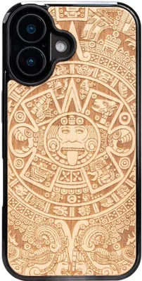 Produktbild von Holzhülle für iPhone 16, Bewood Aniegre Aztekischer Kalender