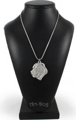 Produktbild von Mittelasiatischer Schäferhund, Zentralasiatischer Owtscharka - Halskette mit Hund, Hundeanhänger an einer silbernen Kette, einzigartiger Schmuck der Marke Art-Dog