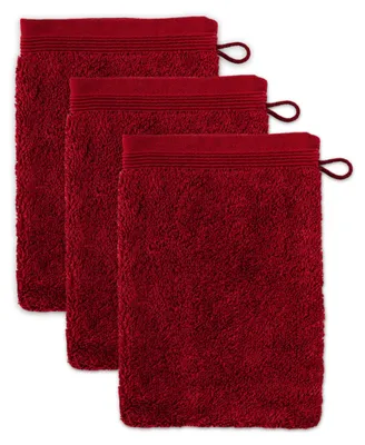 Produktbild von Möve Superwuschel Waschhandschuh 15 x 20 cm aus 100% Baumwolle, Ruby 3er Set