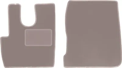 Immagine prodotto di Tappetini auto in velluto per camion DAF CF (2014-) - set di tappetini LUX beige (2 pezzi)