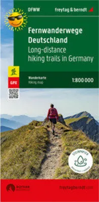 Produktbild von Fernwanderwege Deutschland, Weitwanderkarte 1:800.000, freytag & berndt